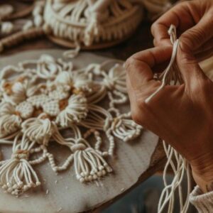 Création d'un sac en macramé sur mesure